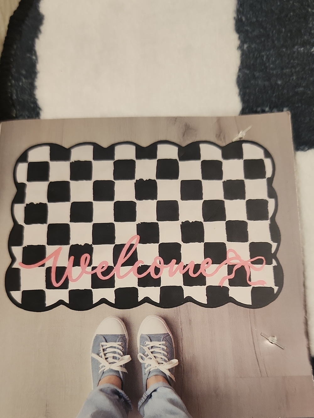 NWT Making The Grade Plush Welcome Rug